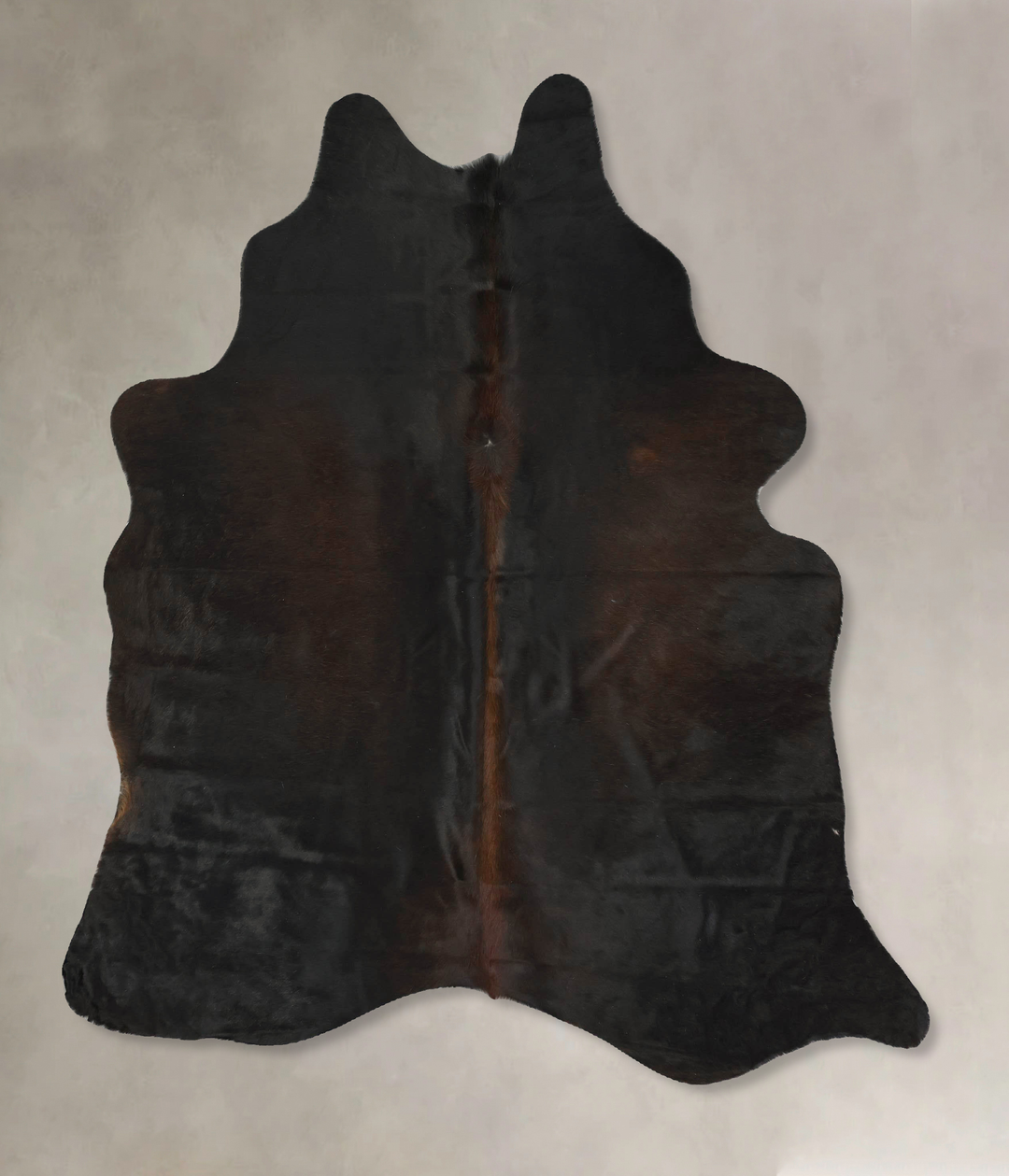 Chocolate Large Brazilian Cowhide Rug 6'8"H x 5'8"W #B14481 by Hudson 