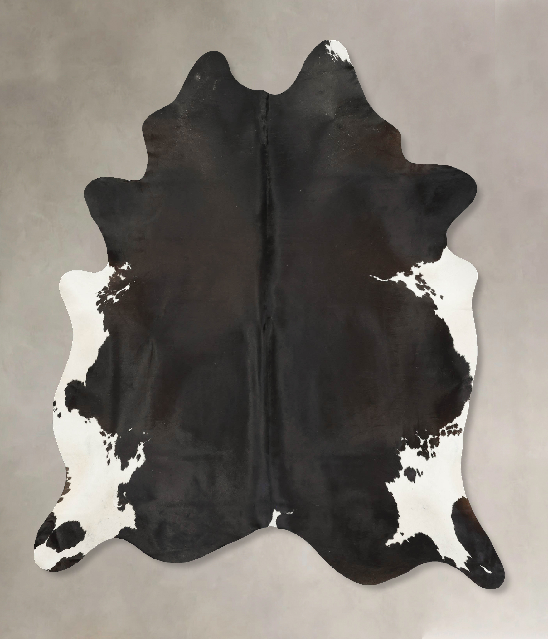Chocolate and White Cowhide Rug #B14510