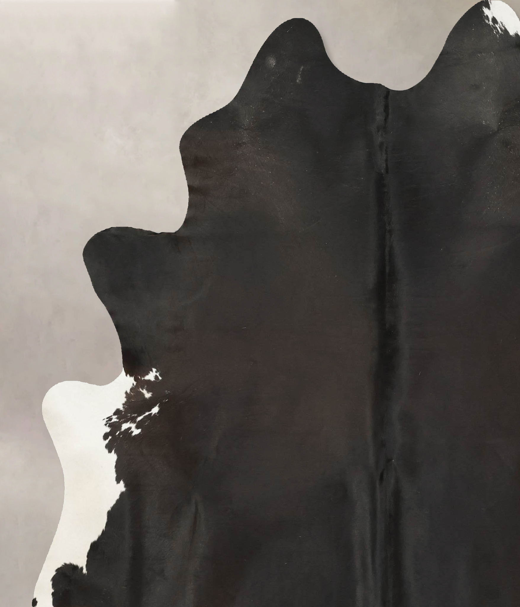 Chocolate and White Cowhide Rug #B14510