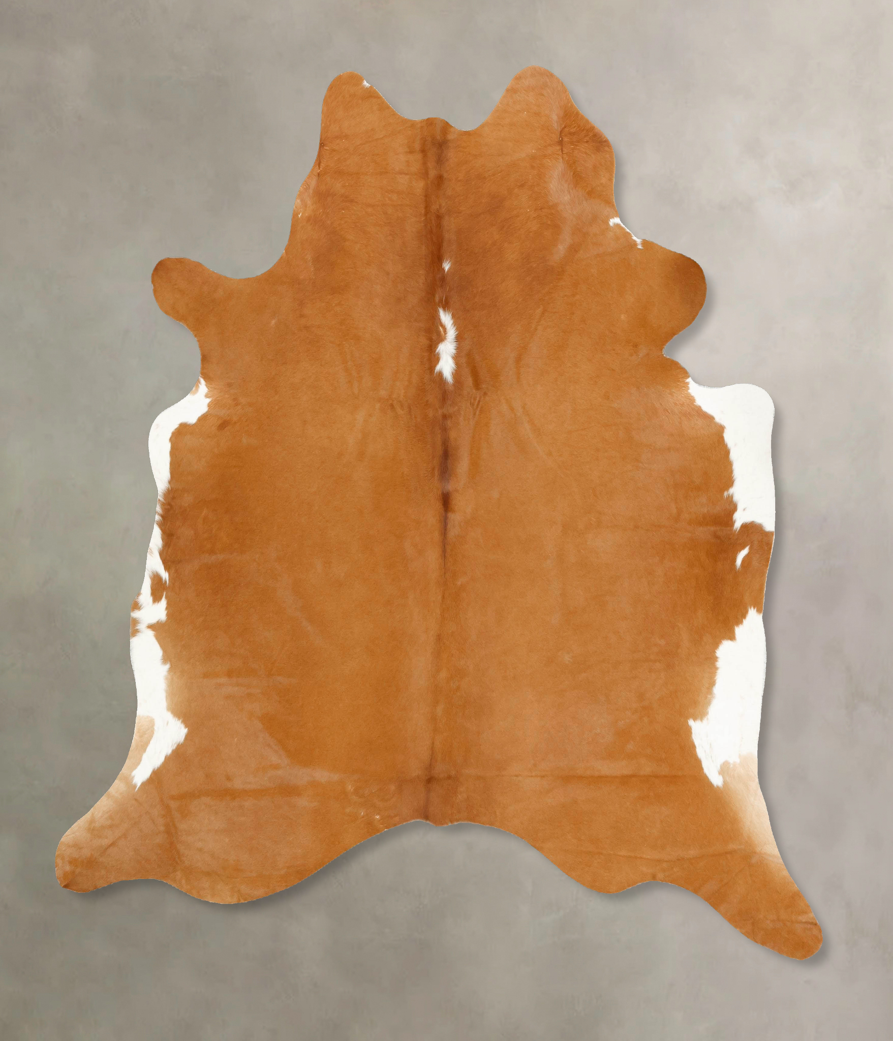 Brown and White  Cowhide Rug #B14515