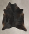 Solid Black XX-Large Brazilian Cowhide Rug 8'4