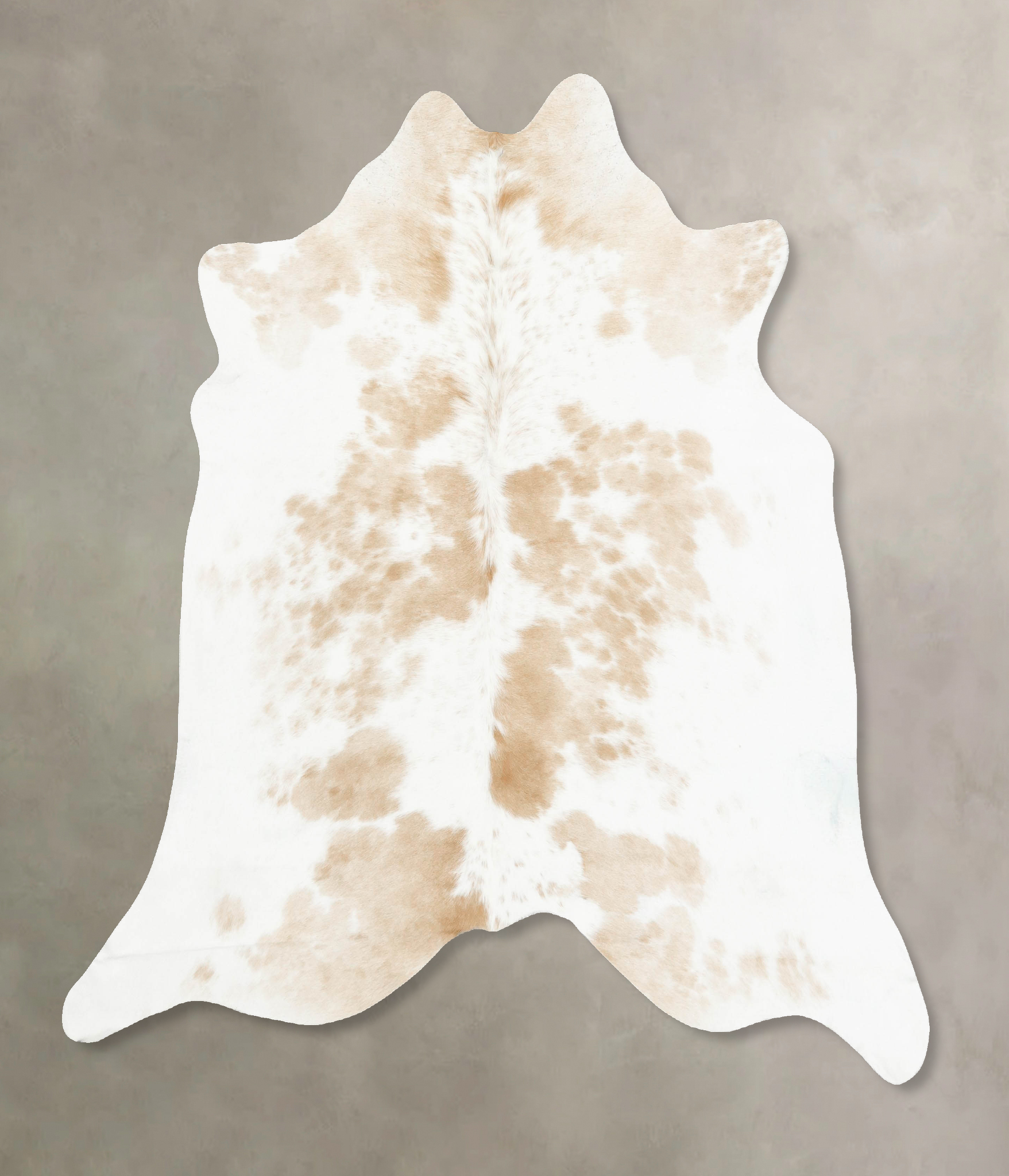 Beige and White Cowhide Rug #B14527
