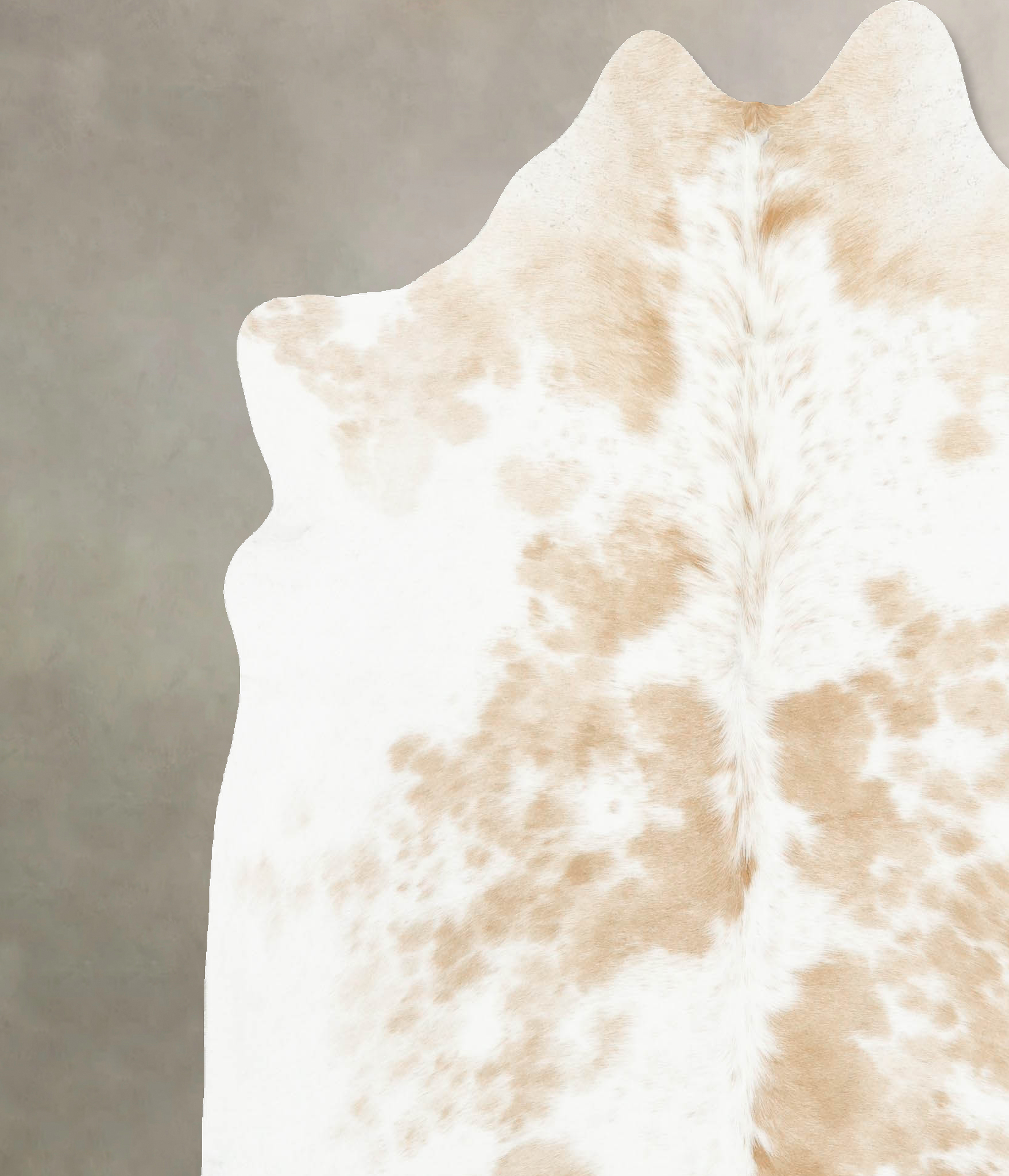 Beige and White Cowhide Rug #B14527