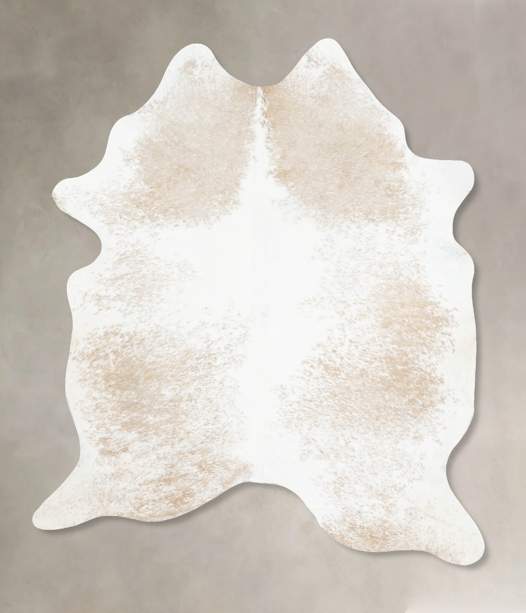 Beige and White Cowhide Rug #B14528