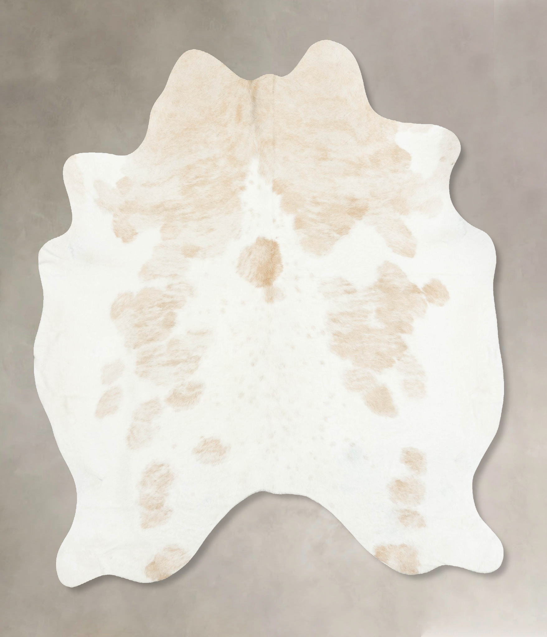 Beige and White Cowhide Rug #B14529