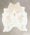 Beige and White X-Large Brazilian Cowhide Rug 6'9