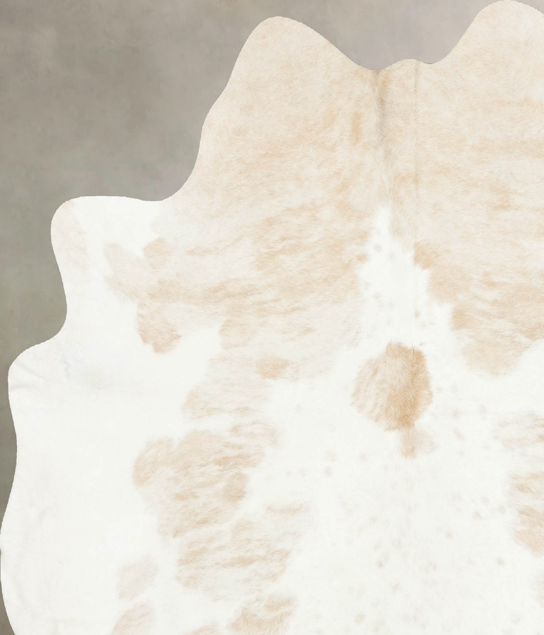 Beige and White Cowhide Rug #B14529