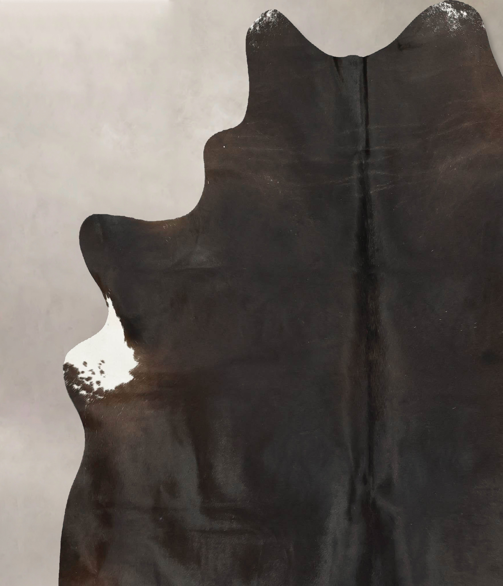 Chocolate and White Cowhide Rug #B14537