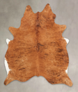 Medium Brindle X-Large Brazilian Cowhide Rug 7'3"H x 5'11"W #B1455 by Hudson Hides