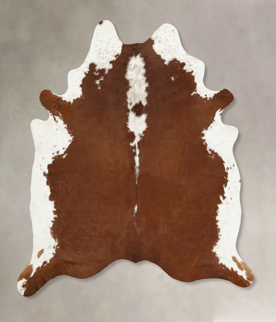Hereford X-Large Brazilian Cowhide Rug 7'7"H x 6'5"W #B14555 by Hudson Hides