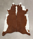 Hereford XX-Large Brazilian Cowhide Rug 8'5"H x 7'1"W #B14557 by Hudson Hides