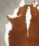 Hereford XX-Large Brazilian Cowhide Rug 8'1"H x 6'11"W #B14558 by Hudson Hides