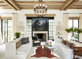 Hereford XX-Large Brazilian Cowhide Rug 8'1"H x 6'11"W #B14558 by Hudson Hides