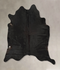 Solid Black XX-Large Brazilian Cowhide Rug 7'9