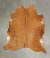 Beige X-Large Brazilian Cowhide Rug 7'4"H x 6'6"W #B14576 by Hudson Hides
