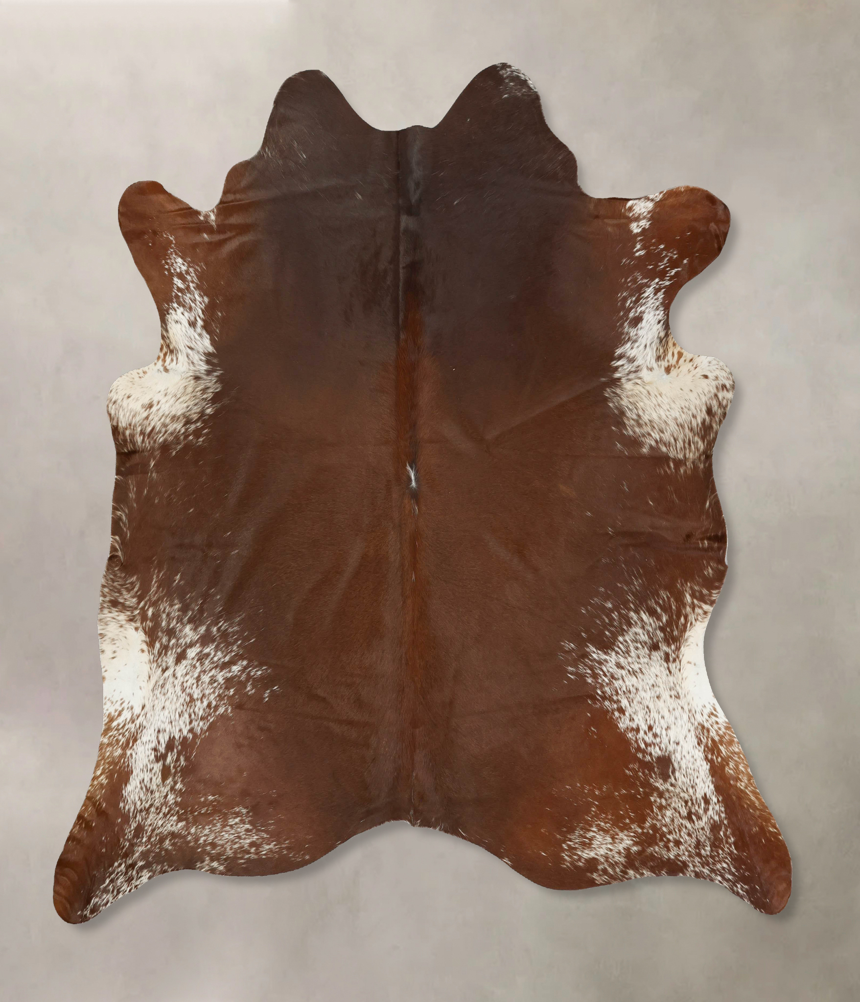Salt and Pepper Brown Cowhide Rug #B14597