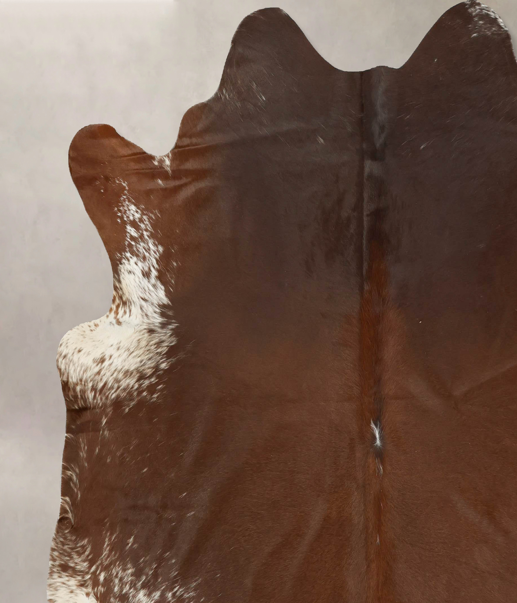 Salt and Pepper Brown Cowhide Rug #B14597