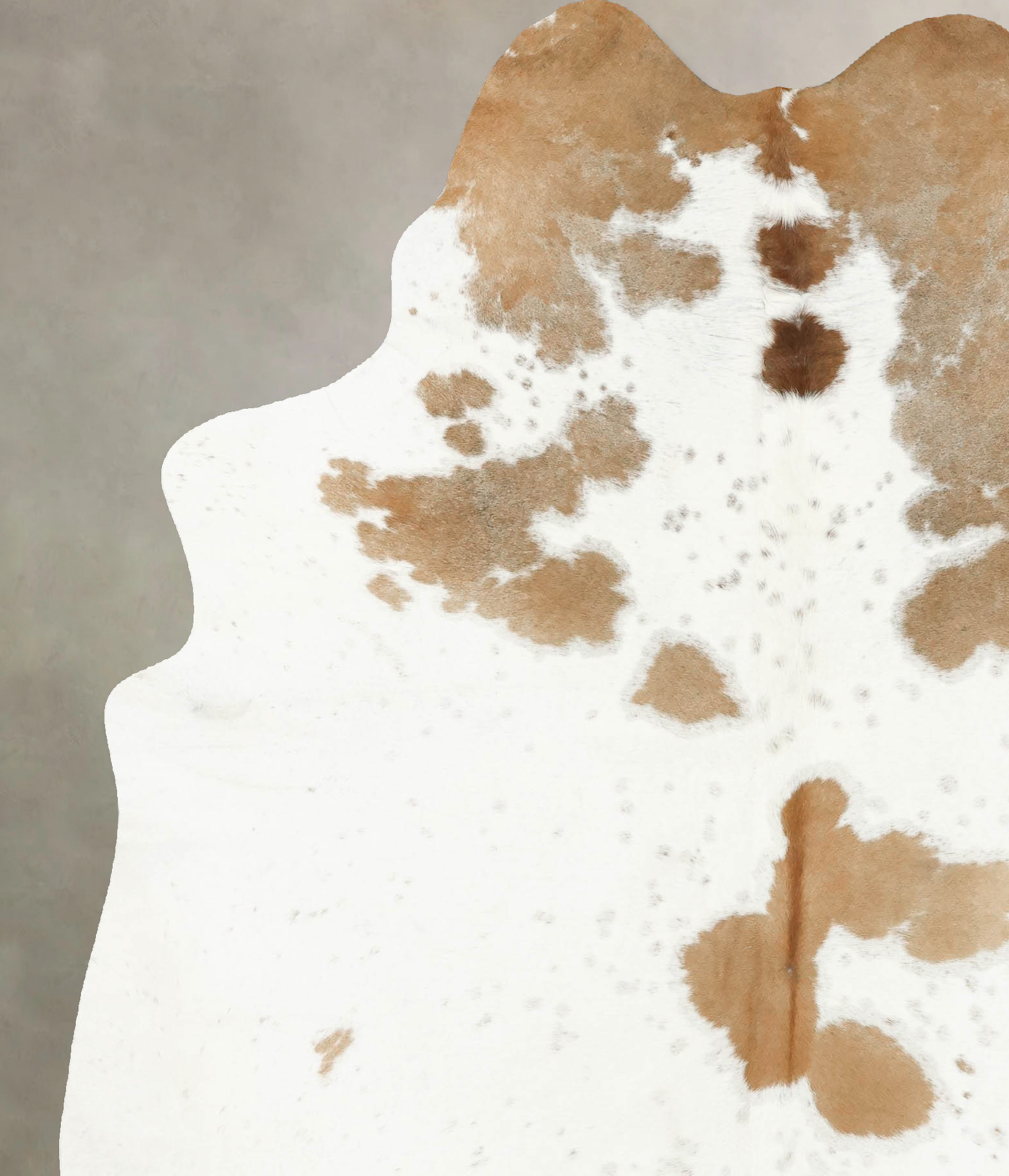 Beige and White Cowhide Rug #B14598