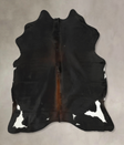 Chocolate and White Large Brazilian Cowhide Rug 6'4"H x 5'3"W #B14603 by Hudson Hides