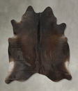 Chocolate X-Large Brazilian Cowhide Rug 7'6"H x 6'6"W #B14608 by Hudson Hides