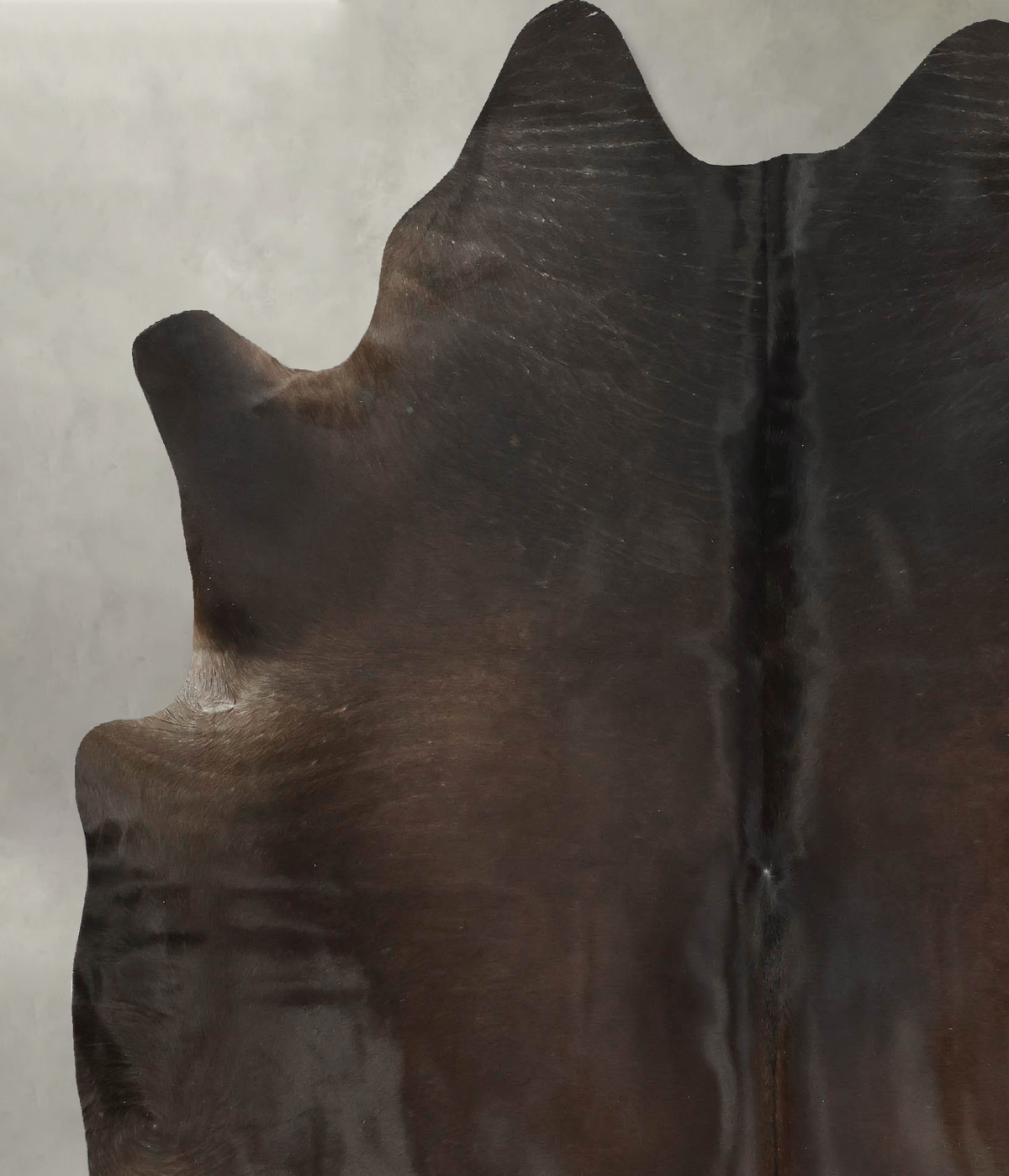 Chocolate X-Large Brazilian Cowhide Rug 7'6"H x 6'6"W #B14608 by Hudson Hides