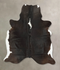 Chocolate and White Large Brazilian Cowhide Rug 6'9