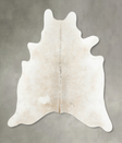 Grey with Beige XX-Large Brazilian Cowhide Rug 7'8"H x 6'9"W #B14629 by Hudson Hides