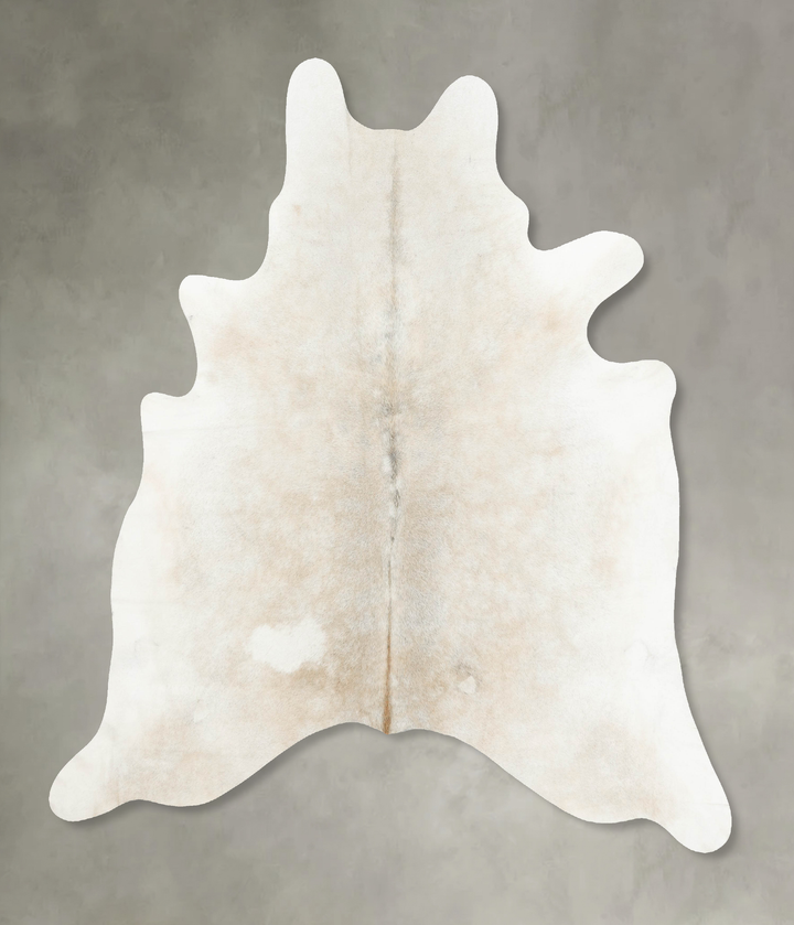 Grey with Beige XX-Large Brazilian Cowhide Rug 7'8"H x 6'9"W #B14629 by Hudson Hides