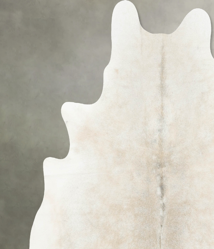 Grey with Beige XX-Large Brazilian Cowhide Rug 7'8"H x 6'9"W #B14629 by Hudson Hides