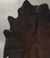 Chocolate X-Large Brazilian Cowhide Rug 7'1"H x 6'3"W #B14647 by Hudson Hides
