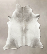 Medium Grey X-Large Brazilian Cowhide Rug 7'9"H x 6'3"W #B14665 by Hudson Hides