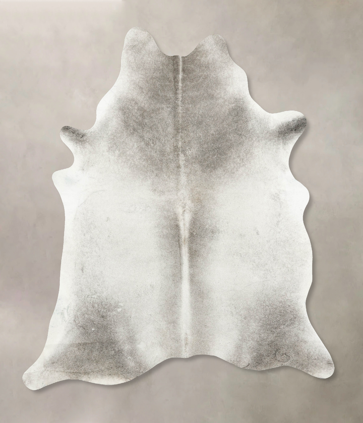 Medium Grey X-Large Brazilian Cowhide Rug 7'9"H x 6'3"W #B14665 by Hudson Hides