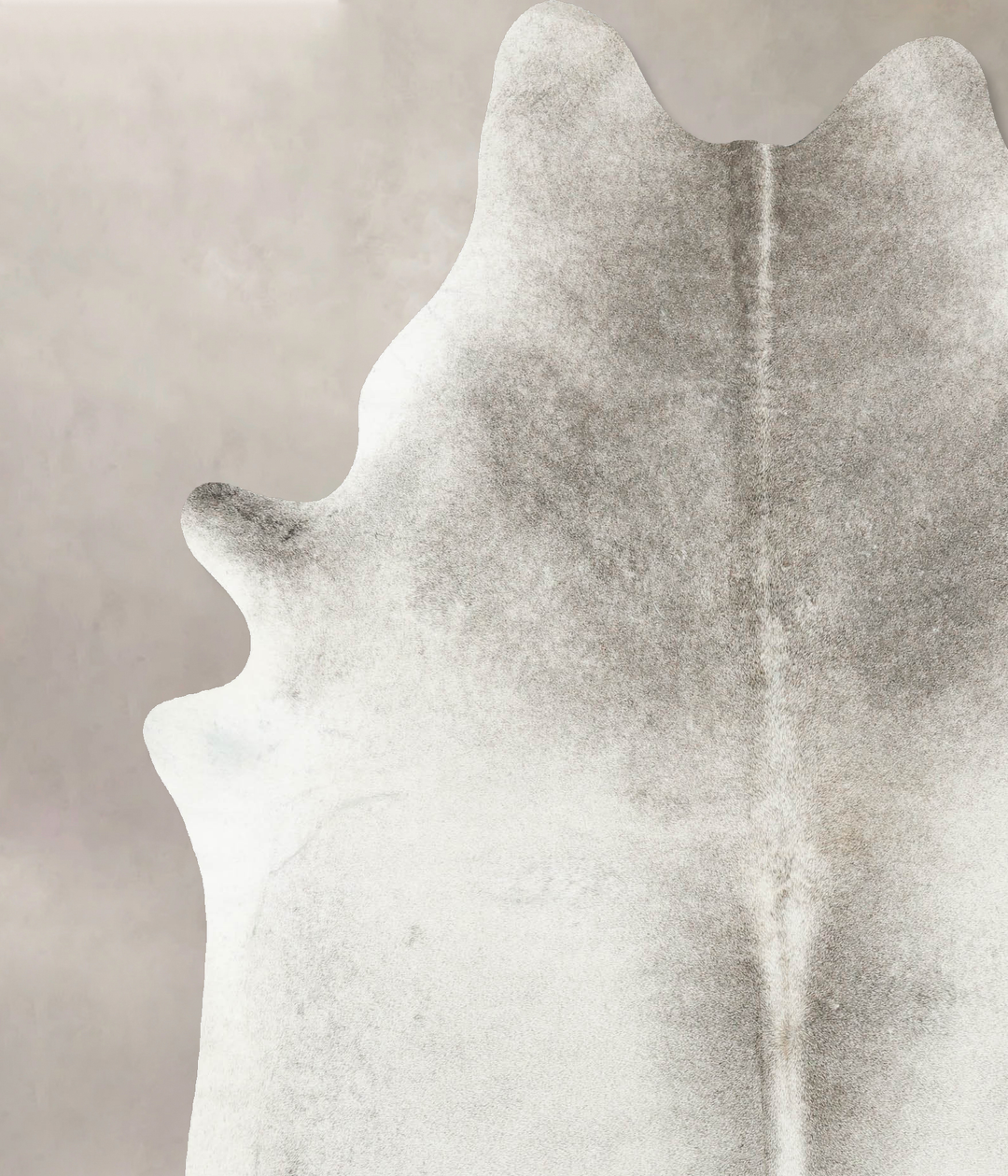 Medium Grey X-Large Brazilian Cowhide Rug 7'9"H x 6'3"W #B14665 by Hud