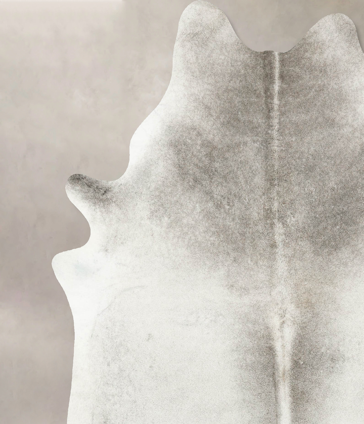 Medium Grey X-Large Brazilian Cowhide Rug 7'9"H x 6'3"W #B14665 by Hudson Hides