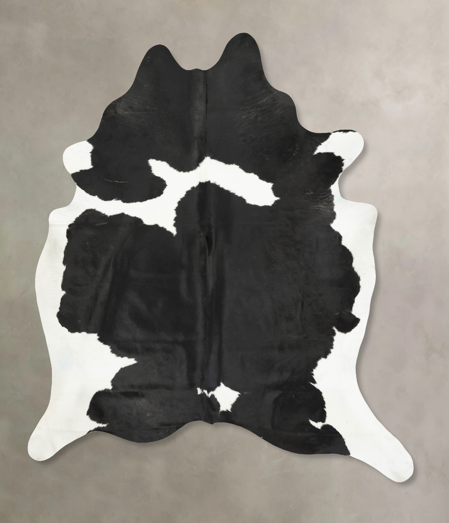Black and White XX-Large Brazilian Cowhide Rug 8'8"H x 7'0"W #B14669 by Hudson Hides