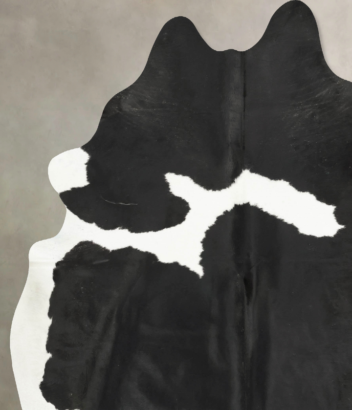 Black and White XX-Large Brazilian Cowhide Rug 8'8"H x 7'0"W #B14669 by Hudson Hides