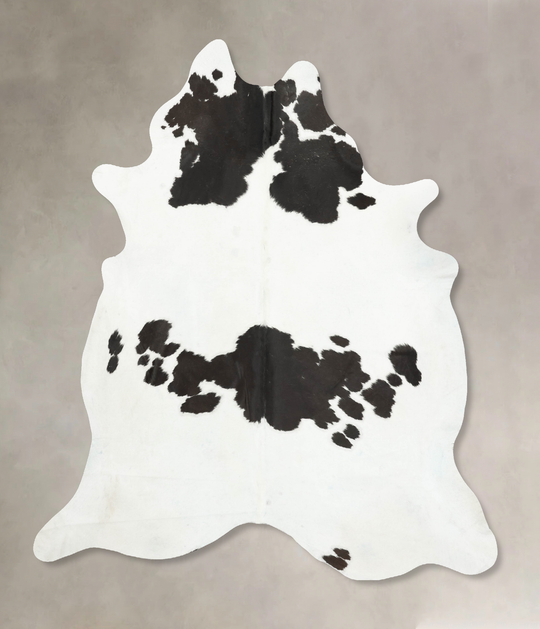 Black and White XX-Large Brazilian Cowhide Rug 8'5"H x 7'3"W #B14670 by Hudson Hides