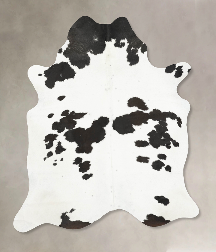 Black and White X-Large Brazilian Cowhide Rug 7'6"H x 6'0"W #B14698 by Hudson Hides