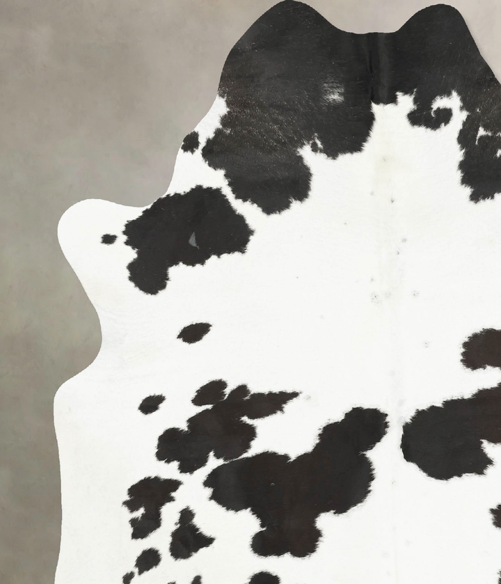 Black and White X-Large Brazilian Cowhide Rug 7'6"H x 6'0"W #B14698 by Hudson Hides