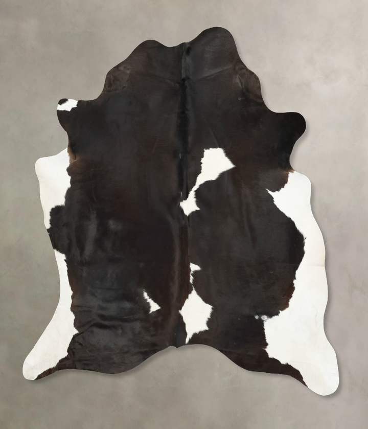 Black and White XX-Large Brazilian Cowhide Rug 8'0"H x 7'1"W #B14715 by Hudson Hides
