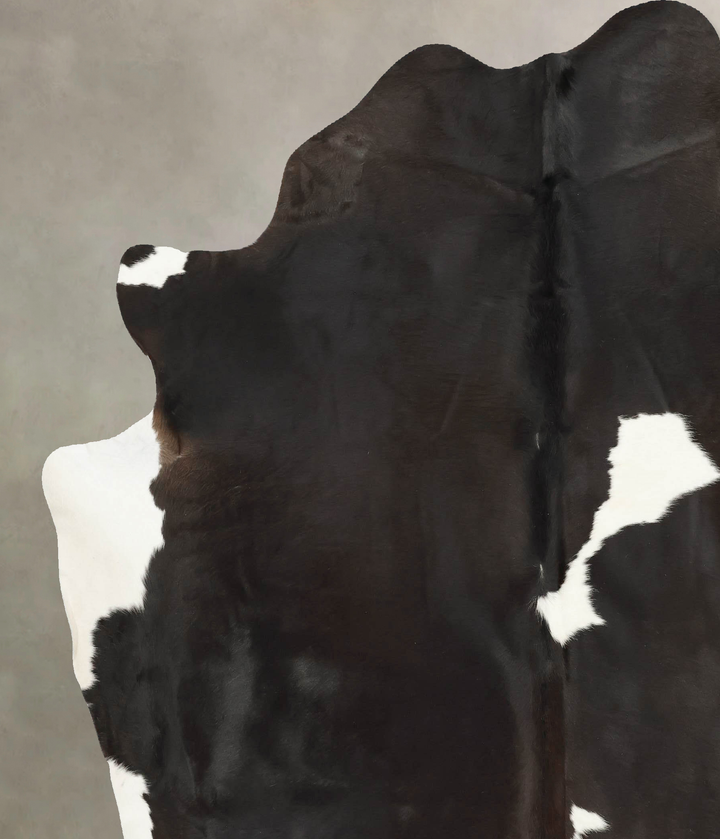 Black and White XX-Large Brazilian Cowhide Rug 8'0"H x 7'1"W #B14715 by Hudson Hides