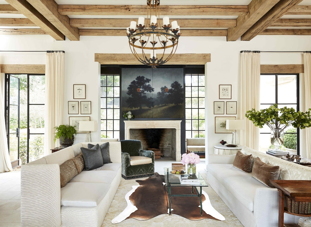 Chocolate and White XX-Large Brazilian Cowhide Rug 8'3"H x 6'7"W #B147