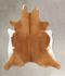 Solid Brown XX-Large Brazilian Cowhide Rug 7'8