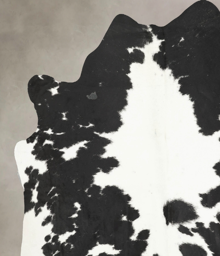 Black and White X-Large Brazilian Cowhide Rug 7'2"H x 6'4"W #B14749 by Hudson Hides