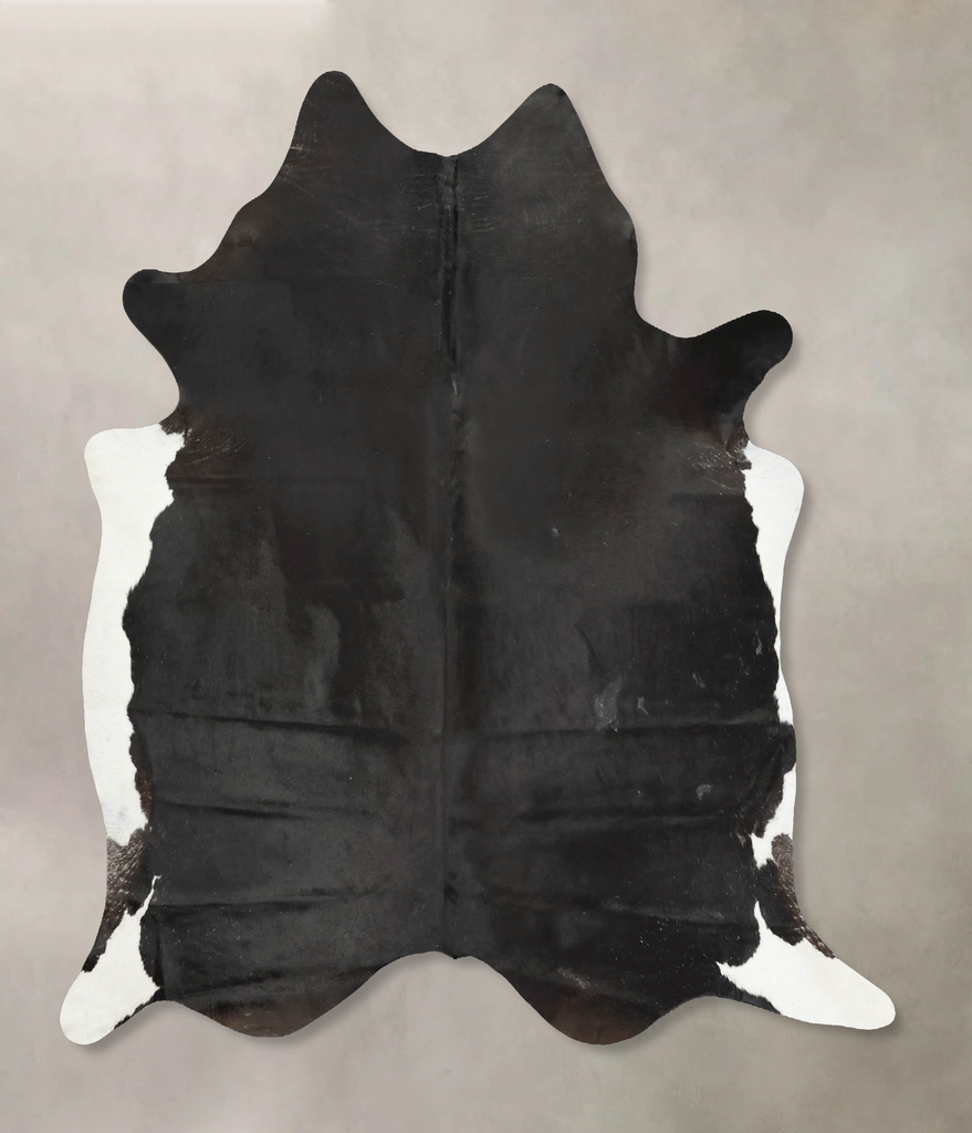 Black and White XX-Large Brazilian Cowhide Rug 7'9"H x 7'2"W #B14758 by Hudson Hides