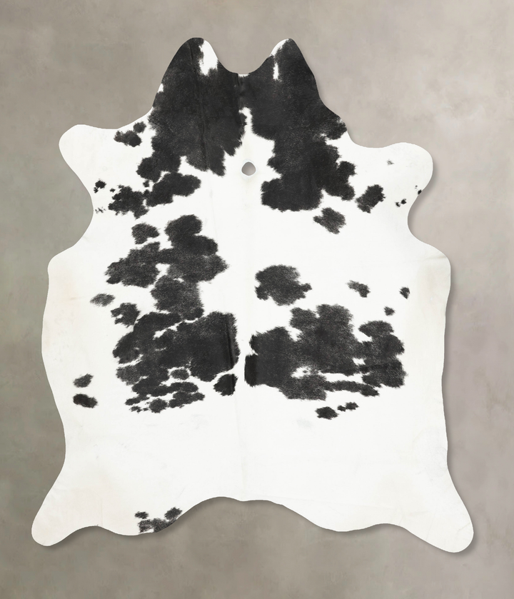 Black and White XX-Large Brazilian Cowhide Rug 8'11"H x 7'5"W #B14759 by Hudson Hides