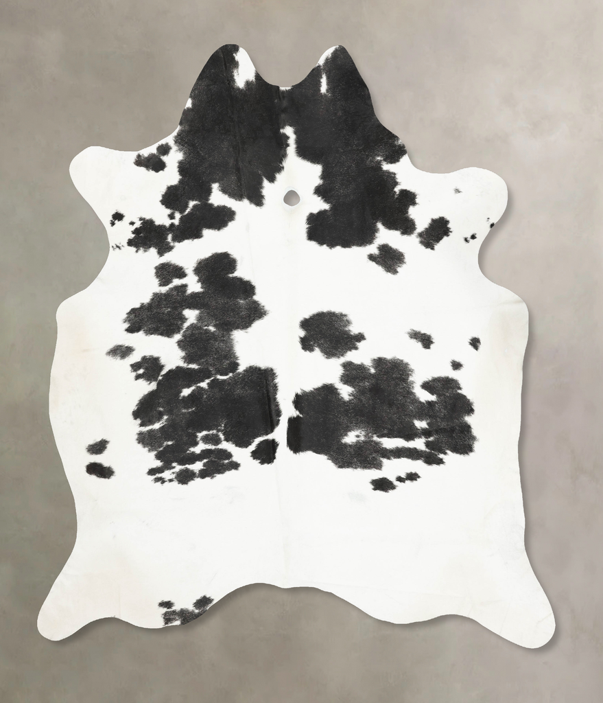Black and White XX-Large Brazilian Cowhide Rug 8'11"H x 7'5"W #B14759 by Hudson Hides