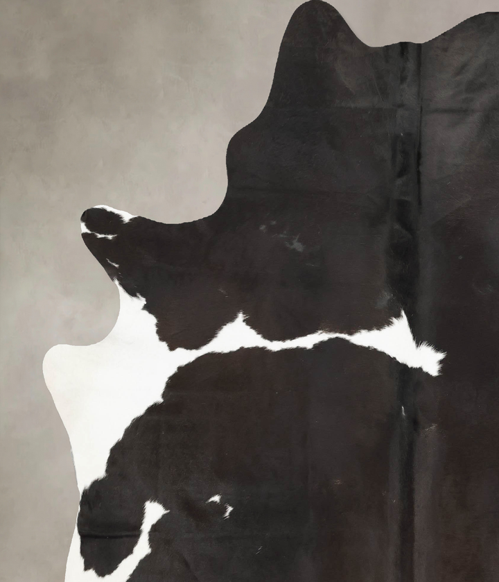 Black and White XX-Large Brazilian Cowhide Rug 8'1"H x 6'7"W #B14764 by Hudson Hides