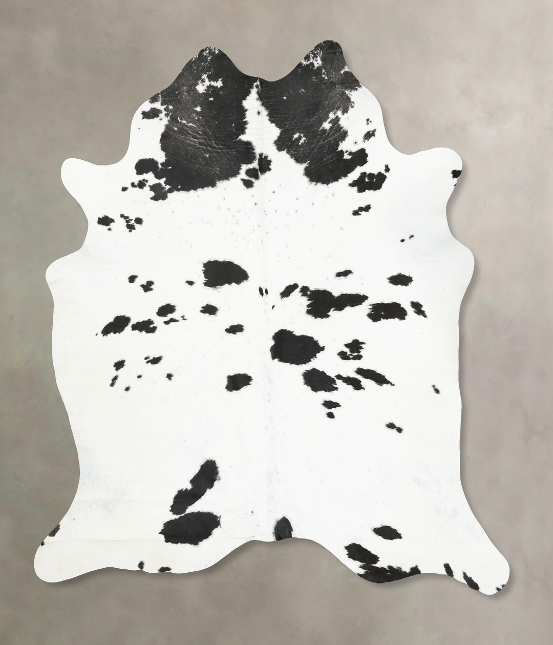 Black and White XX-Large Brazilian Cowhide Rug 8'5"H x 7'5"W #B14767 b