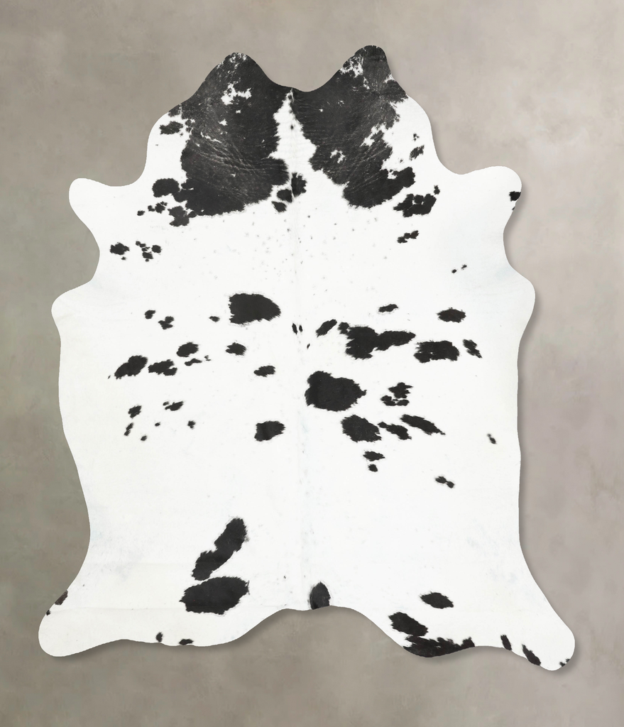Black and White XX-Large Brazilian Cowhide Rug 8'5"H x 7'5"W #B14767 by Hudson Hides